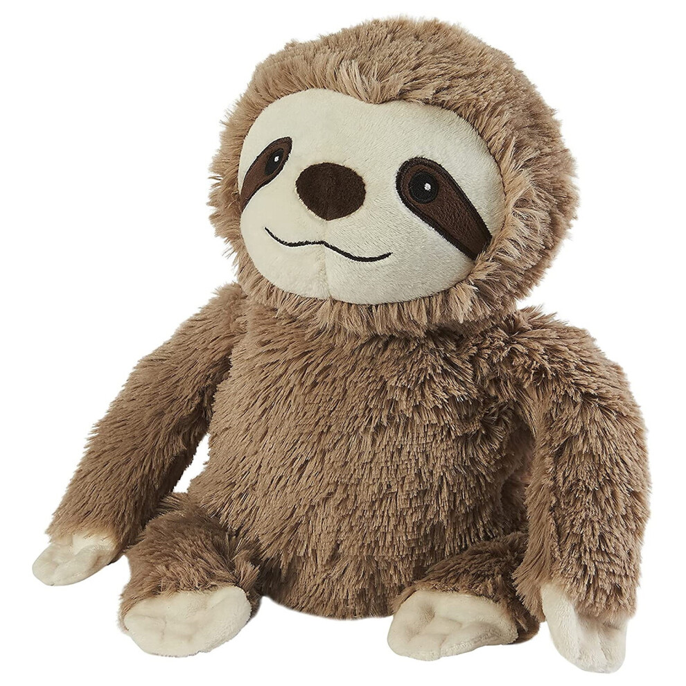 Warmies Cozy Plush Sloth Microwave Heatable Toy Brown