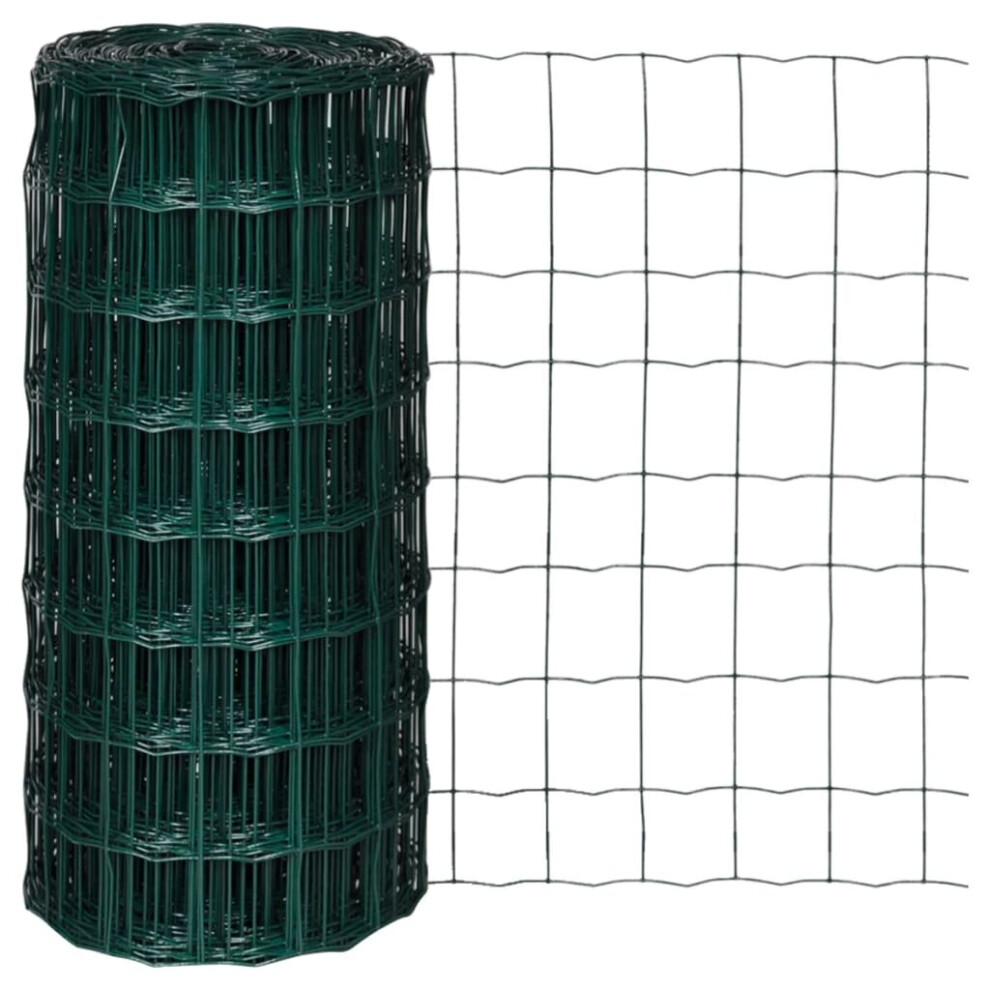 vidaXL Euro Fence 10x0.8m with 100x100mm Mesh Outdoor Screen Panel Enclosure