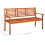 VidaXL vidaXL Solid Eucalyptus Wood 3-Seater Garden Bench 150cm Outdoor Furniture 7