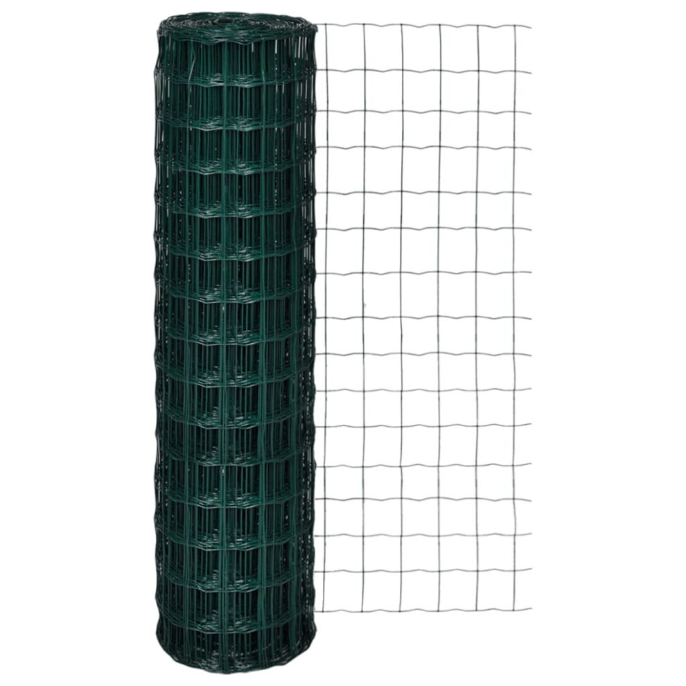 vidaXL Euro Fence 10x1.5m with 100x100mm Mesh Outdoor Screen Panel Enclosure