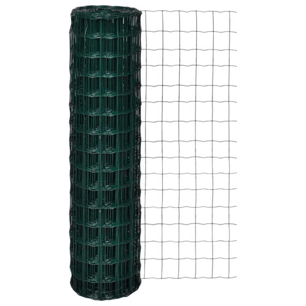 vidaXL Euro Fence 25x1.5m With 100x100mm Garden Mesh Panel Screen Barrier