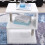 White High Gloss 2 Tier Side Coffee Table With Led Light Home Decor 2