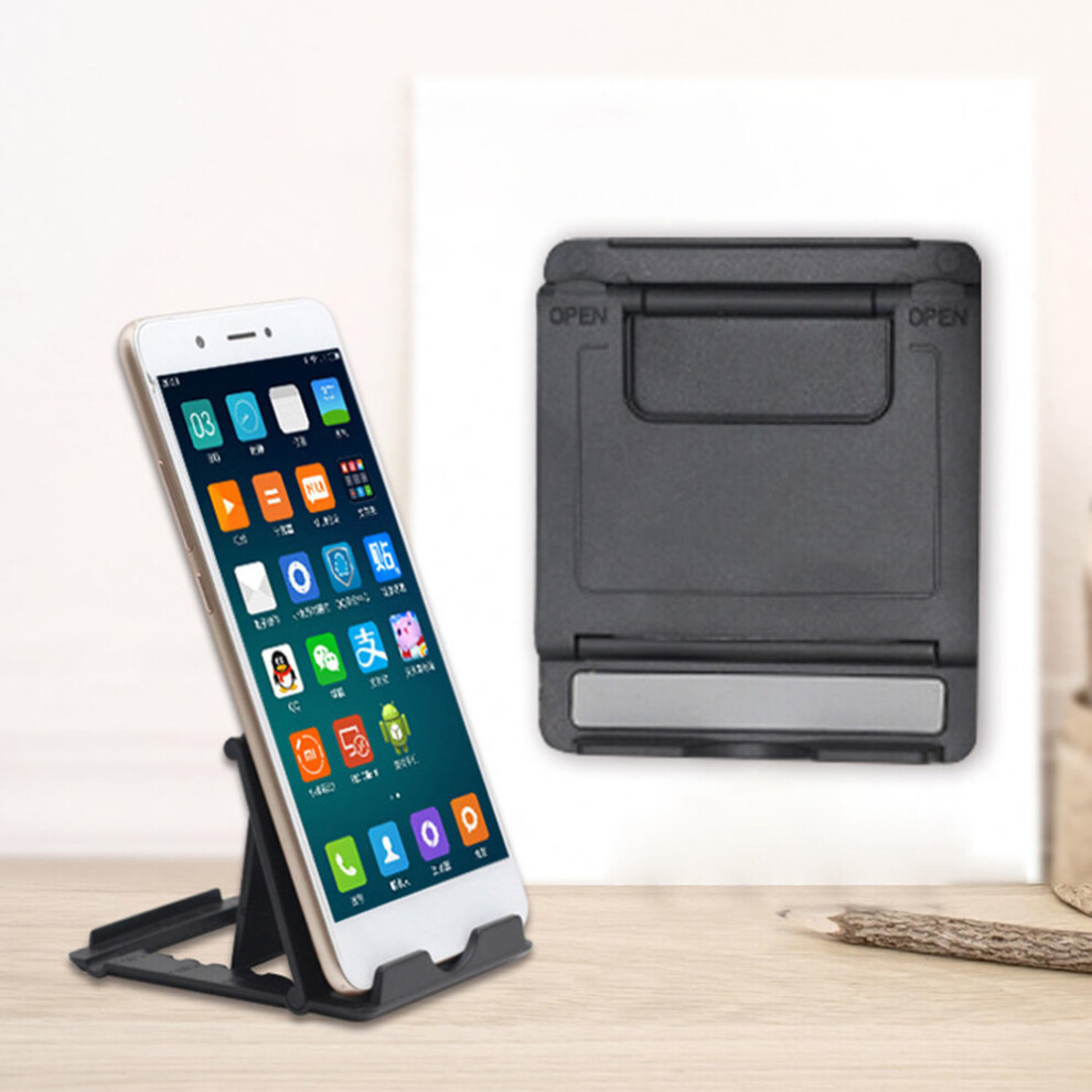 (Black) Universal Adjustable Table Desk Mobile Phone Holder Support Tablet Stand Bracket Black 9424349335769