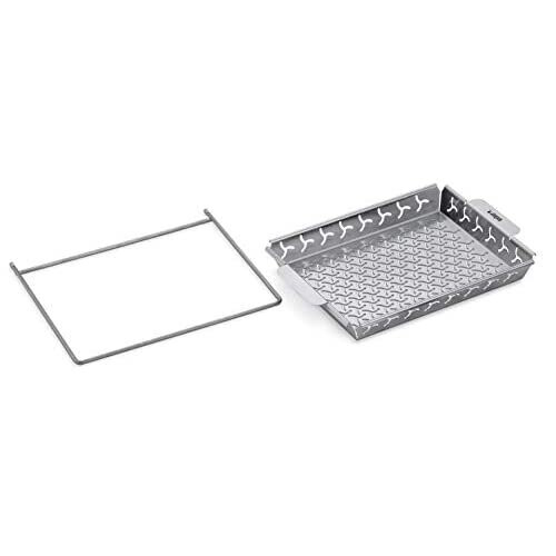 Weber Weber ETGS Grillkorb mit Halter, Edelstahl