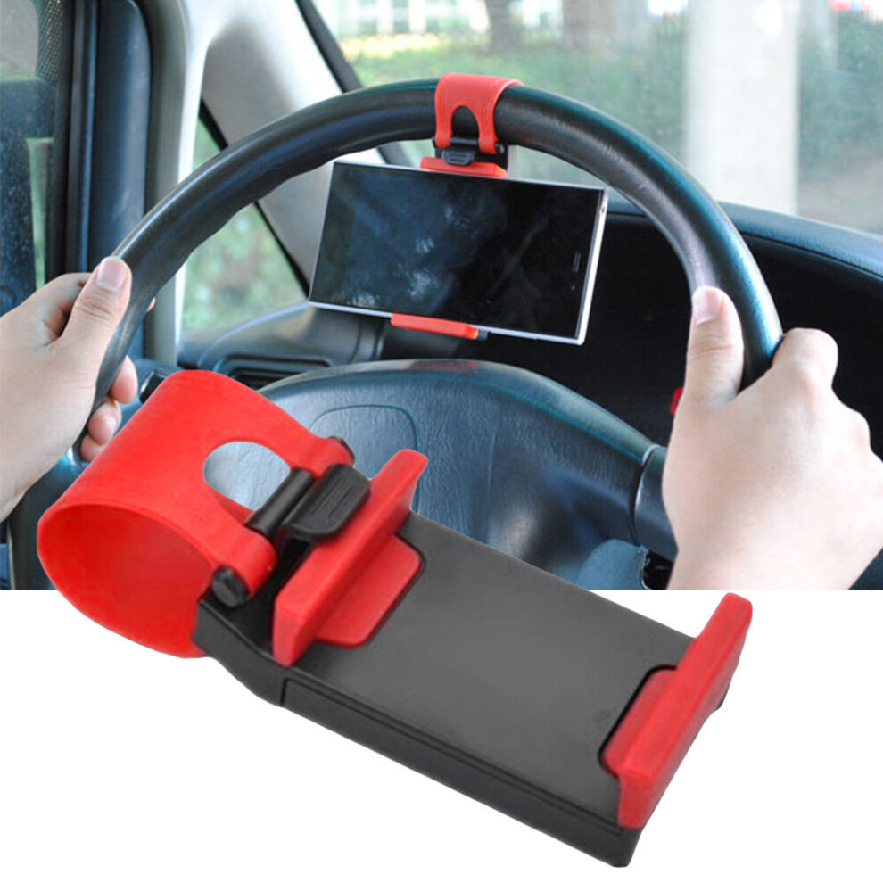 Universal Auto Car Steering Wheel Mobile Phone Holder Clip Stand Cradle For Gps 9424349330573
