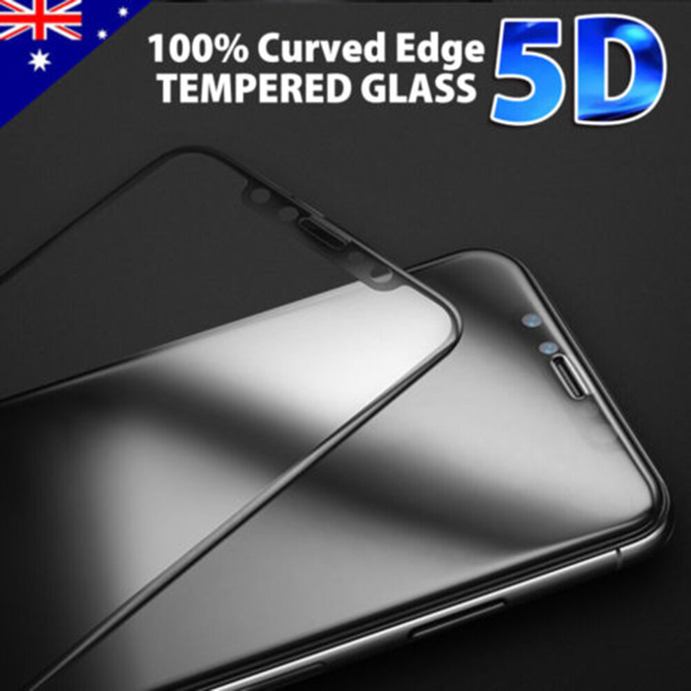Photos - Protective film / glass  Tempered Glass Screen Protector Guard 5D Full Cover Film for Apple iPhone X (10)(Transparent, iPhone X)