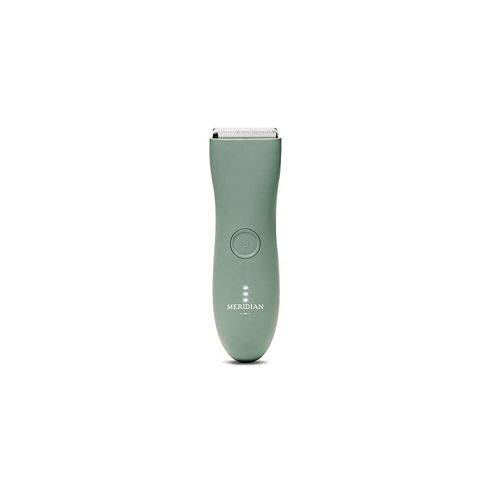 The Trimmer by Meridian: Electric Below-The-Belt Trimmer Built for Men | Effortlessly Trim Pesky Hair | Waterproof Wet/Dry Groin & Body Shaver |