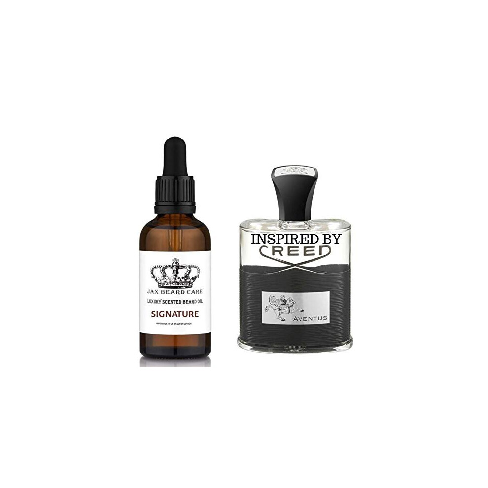 Jax Of London Cologne Fragrance Beard Oil For Beard Growth And Conditioning - With Coconut, Avocado Oil, Almond Oil, Jojoba Oil, Argan Oil, Vita
