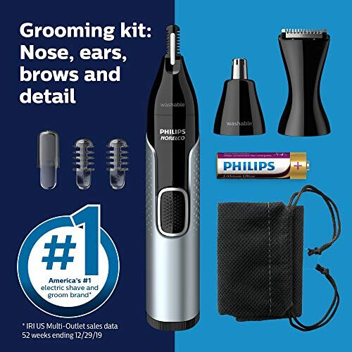 Philips Philips Norelco Nose Trimmer, Black/Silver 1