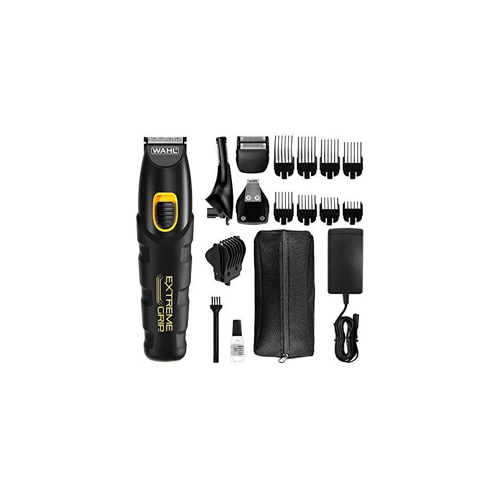 Wahl Beard Trimmer Men, Extreme Grip 7-in-1 Hair Trimmers for Men, Nose Hair Trimmer for Men, Stubble Trimmer, Male Grooming Set, Body Trimmer fo