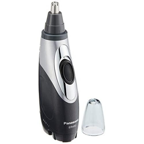 Panasonic ER430K Wet/Dry Nose & Ear Hair Trimmer with Vacuum Cleaning System (Battery Operated)