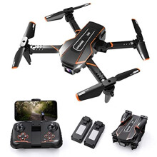 Q10 Mini Drone for Kids with Camera 720P HD FPV, Foldable Quarcopter with Gravity Sensor Mode, Headless Mode, 3D Flips, w/Voice and Gesture Contr