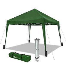 VOUNOT 3x3m Pop Up Gazebo with 4 Leg Weight Bags, Folding Party Tent for Garden Outdoor, Green