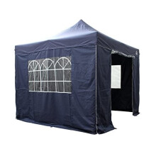 All Seasons Gazebos 3x3m Heavy Duty Fully Waterproof Pop up Gazebo with 4 Premium Side Walls - Navy Blue