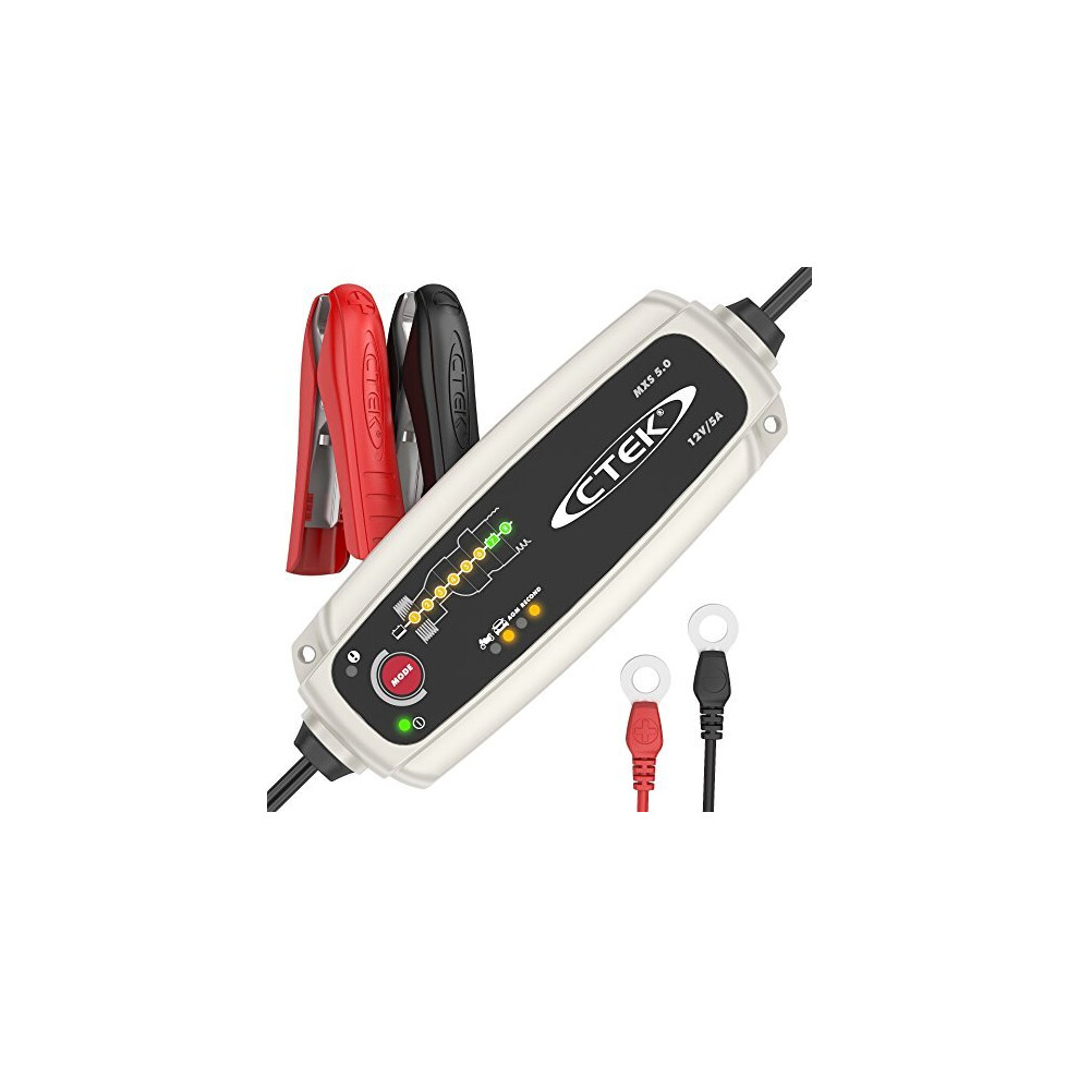 Ctek Mxs 5.0 Battery Charger With Automatic Temperature Compensation