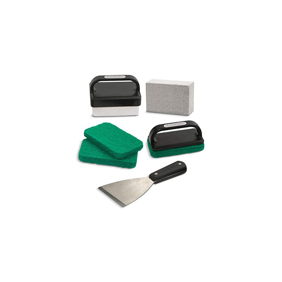 Cuisinart CCK-231 Ultimate Griddle Kit, 8-Piece Grill Cleaning, Black