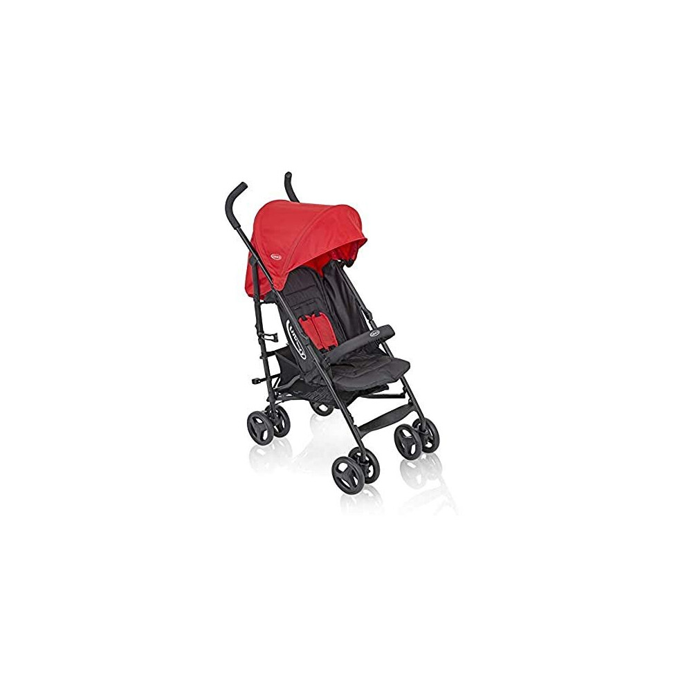 Graco TraveLite Pushchair/Stroller (Birth to 3 Years Approx, 0-15 kg), Lightweight with Compact Fold, Chili