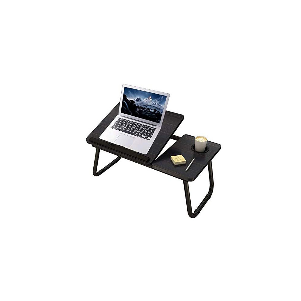 Laptop Table Foldable Lap Desk Stand, Adjustable Laptop Table For Bed Notebook Desk Portable Notebook Bed Tray Multifunction Lap Tablet With Cup 738633199470