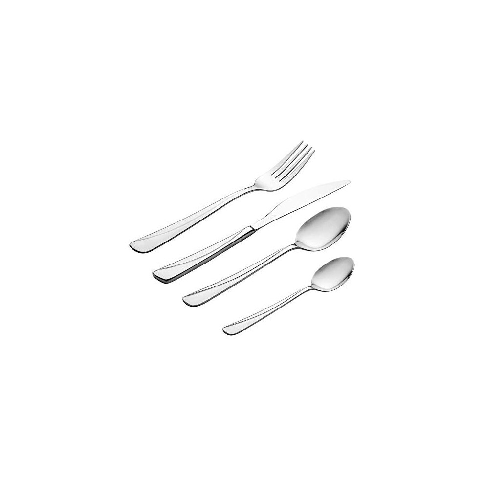 Viners Angel High Quality Stainless Steel Cutlery 6 People, 24 Piece Set, 6.5 x 24 x 28 cm