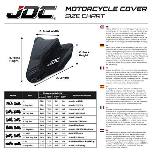 Coprimoto JDC Impermeabile - Nero - RAIN - L 1