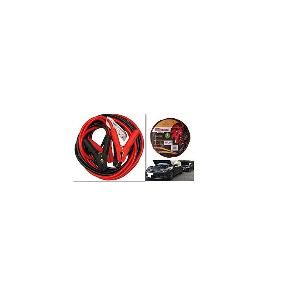 Ledsa Mart 6 Metres 800Amp Heavy Duty Jump Leads Professional Booster Cables For Cars & Vans 5060535380522