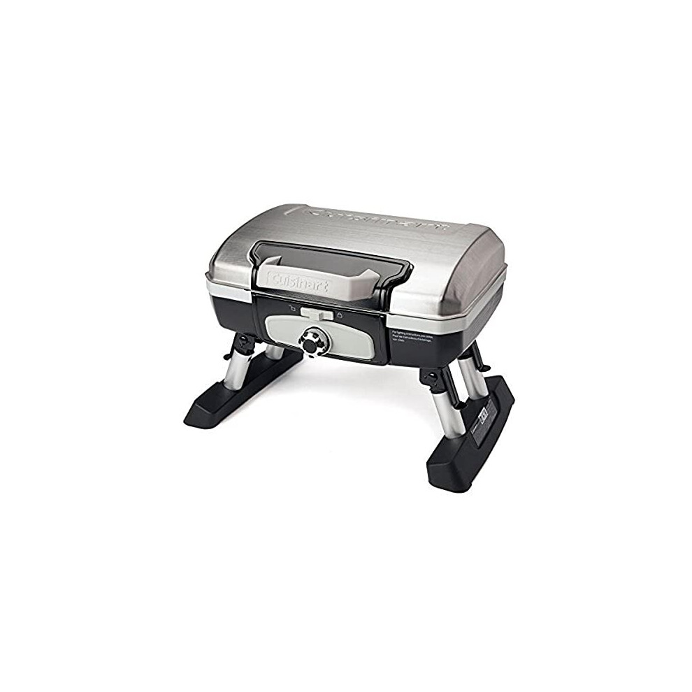 Cuisinart CGG-180TS Petit Gourmet Portable Tabletop Gas Grill, Stainless Steel