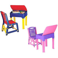 Nilkamal Kids Study Desk table and chair set Junior's Study Table Set for boys and girls (Blue/Red)