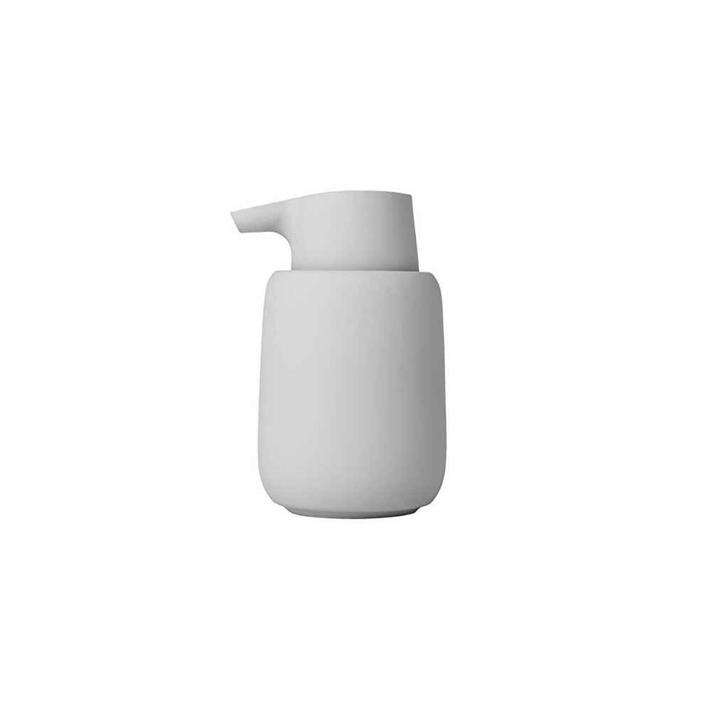 Blomus Soap Dispenser, Ceramic, plastic, silicone, Micro chip, H 14 cm, T 9,5 cm, Ã 8,5, V 0,25 l