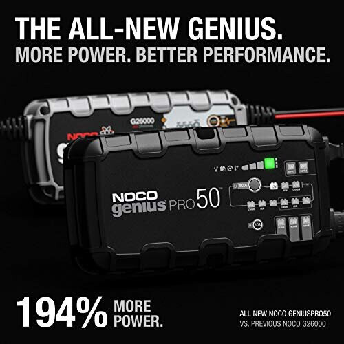 NOCO GENIUSPRO50, 50Amp FullyAutomatic Professional Smart Charger, 6V