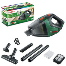 Aspirador manual sem fio Bosch - Somente ferramenta UniversalVac 18 - Verde - Lixeira (sem saco) - Pressão de vácuo 9 kPa
