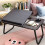 Laptop Table Foldable Lap Desk Stand, Adjustable Laptop Table for Bed Notebook Desk Portable Notebook Bed Tray Multifunction Lap Tablet with Cup 5