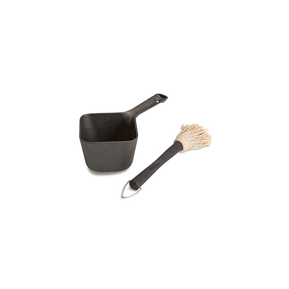 Cuisinart CBP-300 Cast Iron Basting Pot and Brush-for Grilling