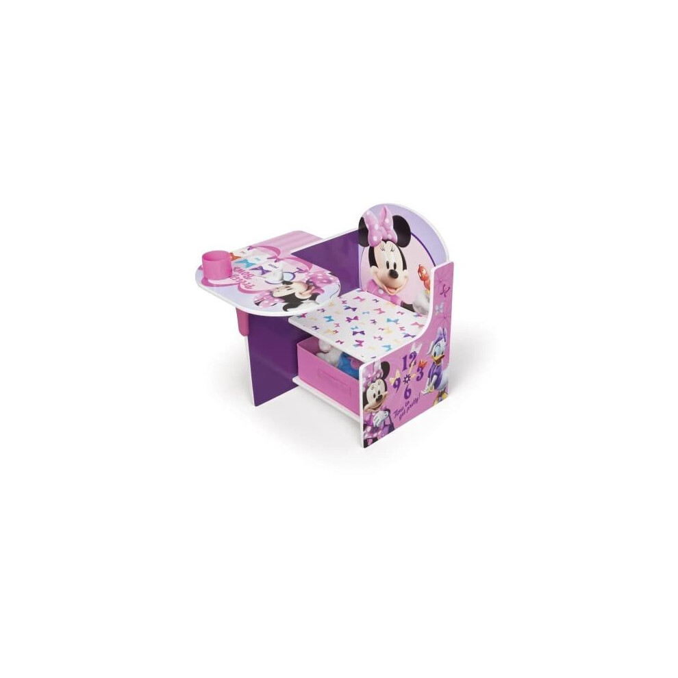 Disney Minnie Mouse Chair Desk with Storage Bin