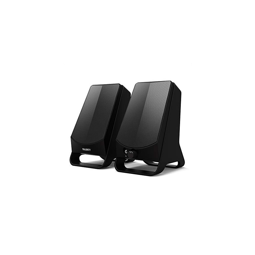 Majority Dx10 Pc Speakers | 10W Power For Usb Plug And Play | Classic With Multi-Connection Black 5060508078289