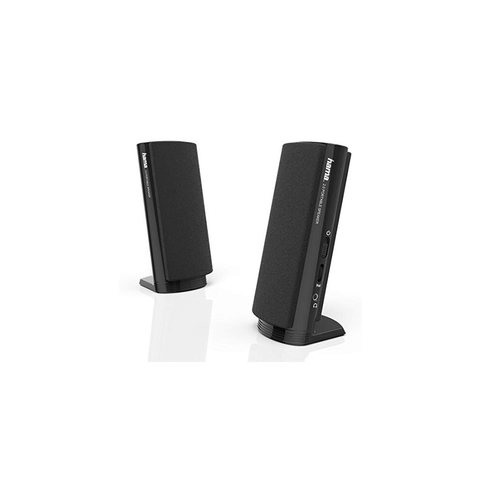 Hama 57139| E 80 Active PC Speaker, Black