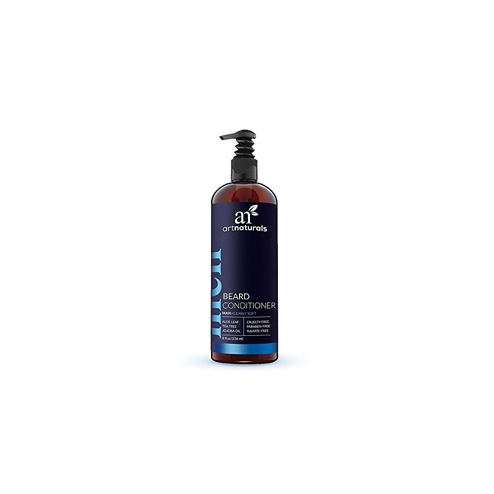 Artnaturals Natural Beard Deep Conditioner - (8 Fl Oz/236Ml) - Infused With Aloe Vera, Tea Tree And Jojoba Oil - Sulfate Free