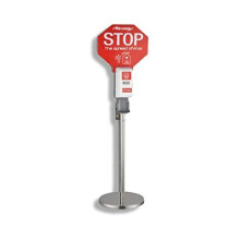 Neilsen Free Standing Hand Sanitizer Dispenser - 1.2 m High Touchless Automatic Hand Sanitizer Dispenser Stand - Battery Operated Hand Sanitiser S