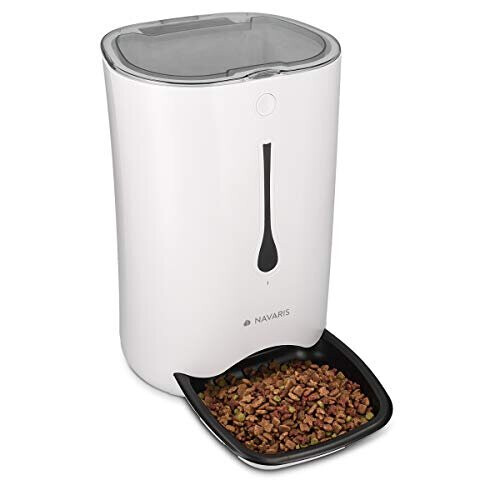 Navaris Automatic Pet Feeder with Timer Auto Timed Dry Dog or