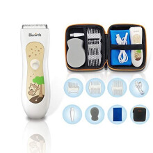 Bimirth Kids Hair Clipper, Silent Baby Hair Clipper, Quiet Hair Trimmer for Children, Cordless Toddler Haircut Machine, USB Rechargeable, Waterpr