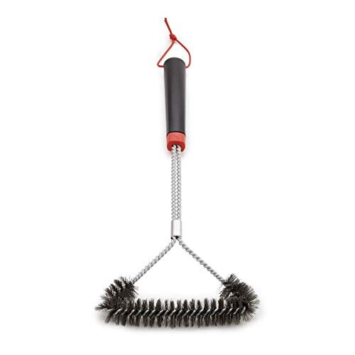 Weber Weber 6278 45 cm Three-Sided Grill Brush, Black/Silver 1
