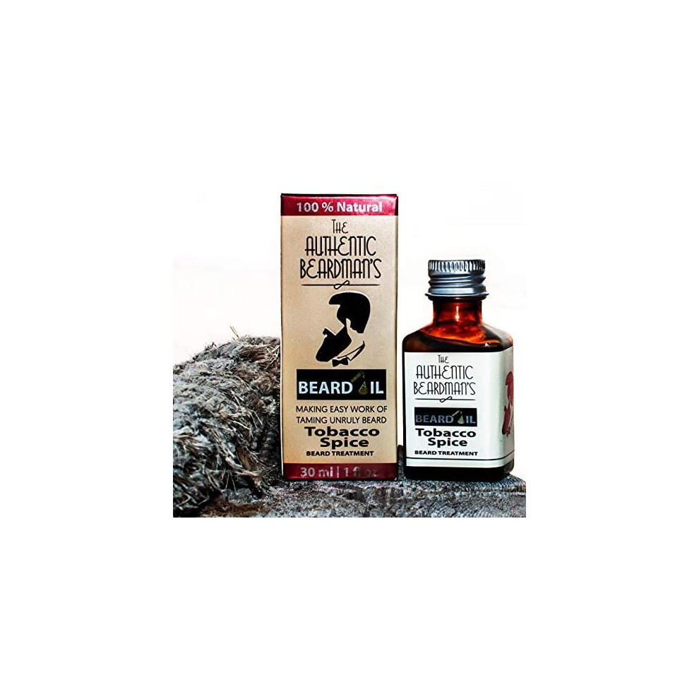 Al Hoor Tobacco Spice With Vanilla & Cacao Beard Growth Oil (100% Natural) - Premium Gifts For Bearded Men