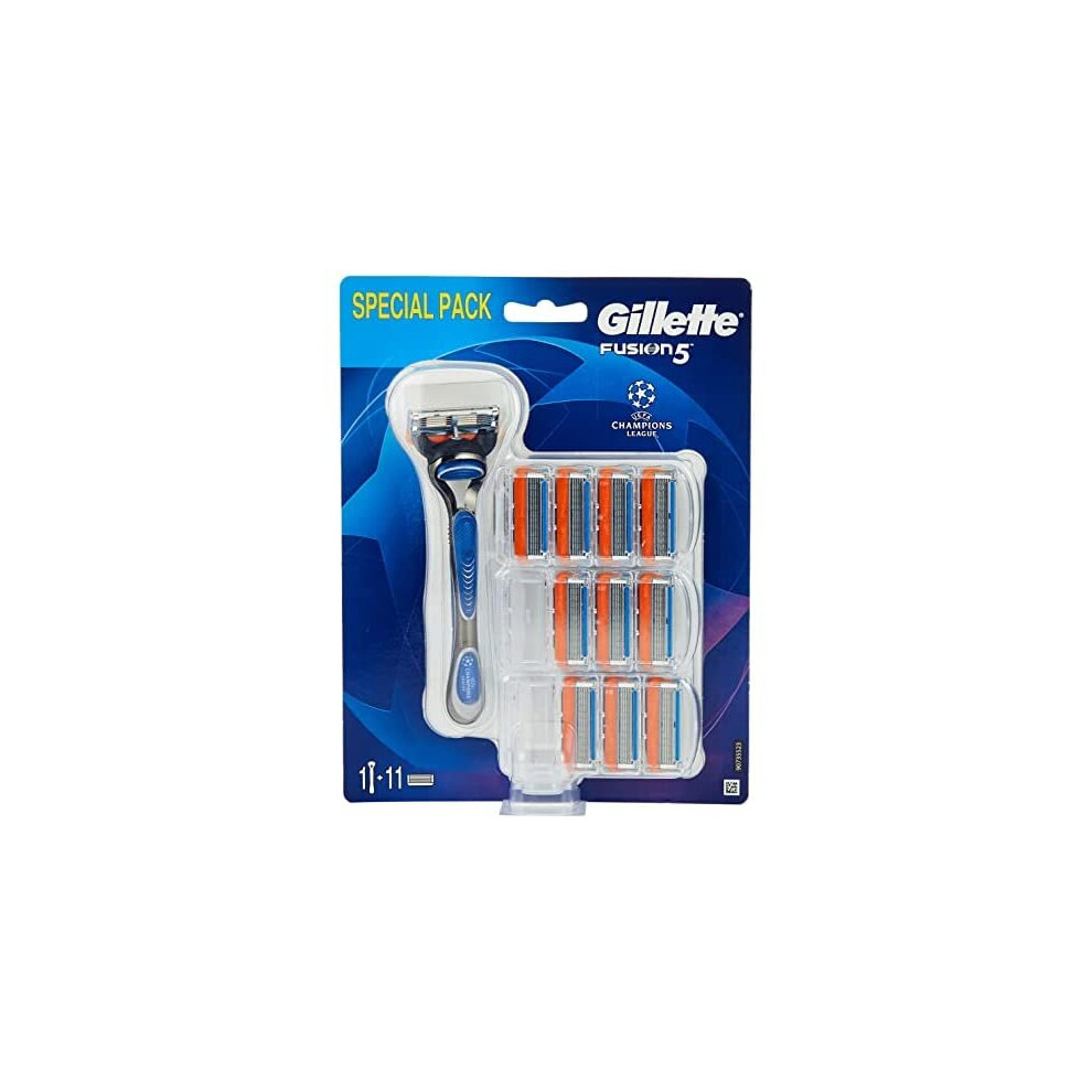 Gillette Fusion5 Razor + 11 Blades-image-OPC-P8NZGJY-NEW