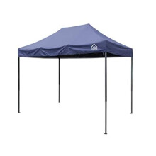 All Seasons Gazebos, 3x2m Heavy Duty Fully Waterproof, Premium Pop Up Gazebo + Carry Bag and Weights (Navy Blue)