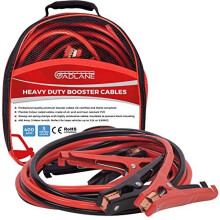 GADLANE 3 Meters Heavy Duty Jump Leads 400 Amp Battery Booster Jumper Cables Colour Coded Clamps For Petrol Diesel Car Van Truck