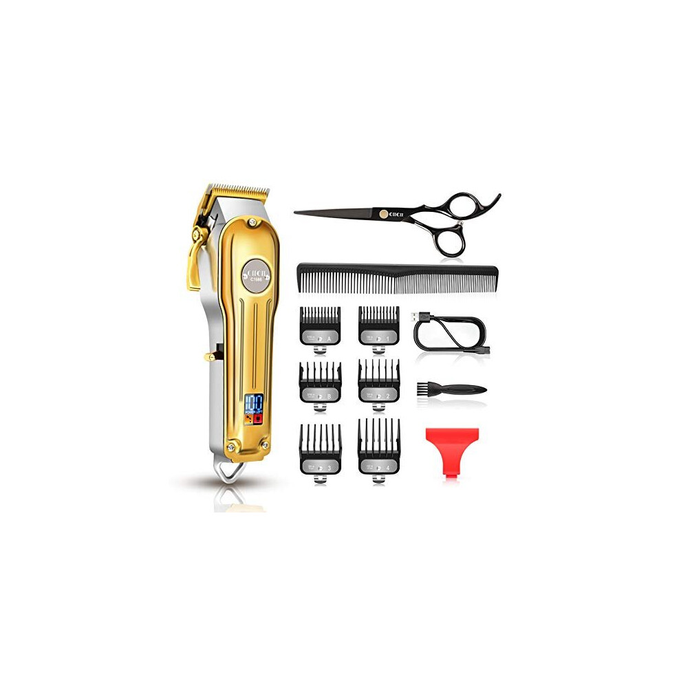 Ciicii Hair Clippers For Men, Cordless Mens Hair Clippers Professional Hair Cutting Kit, Rechargeable Clippers For Men Haircut (Hair Beard Cuttin