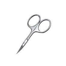 Professional Mini Eyebrow Scissors with Curved Blade Small Grooming Scissor for Women Ladies Stainless Steel for Eyelash Nose Hair Beard Moustach