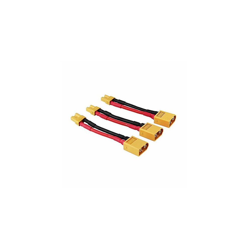Oliyin 3Pcs Male Xt-60 To Female Xt-30 Connector Adapter Xt30 Xt60 Fpv Cable 16Awg 1.96Inch(Pack Of 3) 681385618549