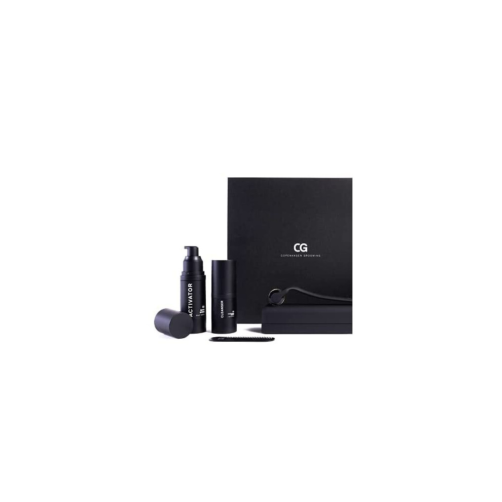 Copenhagen Grooming Beard Growth Kit - The Original Beard Growth Kit For Men With Derma Beard Roller, Cleanser, Activator Serum Beard Oil And Bea