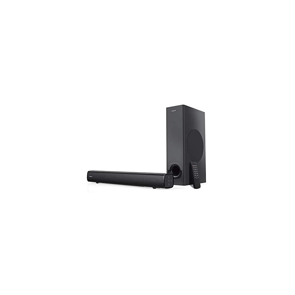 Creative Stage 2.1 Channel Under-Monitor Soundbar With Subwoofer For Tv, Computers, And Ultrawide Monitors, Bluetooth/Optical Input/Tv Arc/Aux-In 5390660192364