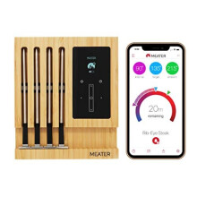 MEATER Block | Premium Wireless Smart Meat Thermometer for The Oven Grill Kitchen BBQ Smoker Rotisserie with Bluetooth and WiFi Digital Connectiv